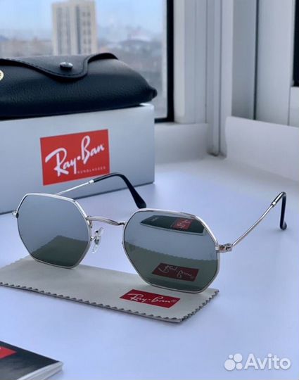 Солнцезащитные очки ray octagonal зеркальные