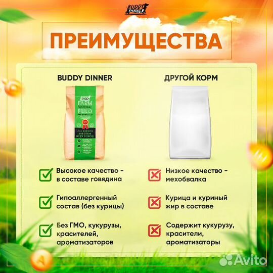 Корм для собак Eco Line с говядиной, 5 кг