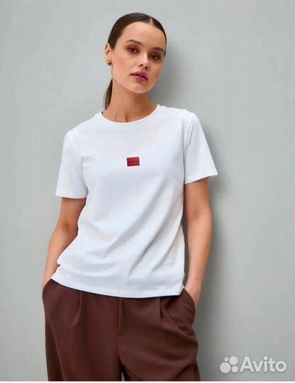 Футболка однотонная hugo