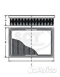 Фильтр воздушный SB248 SCT