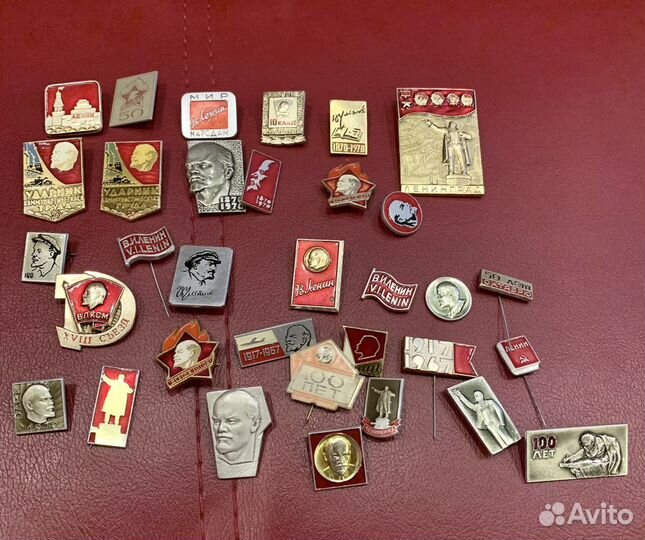Значки с В.И. Лениным СССР