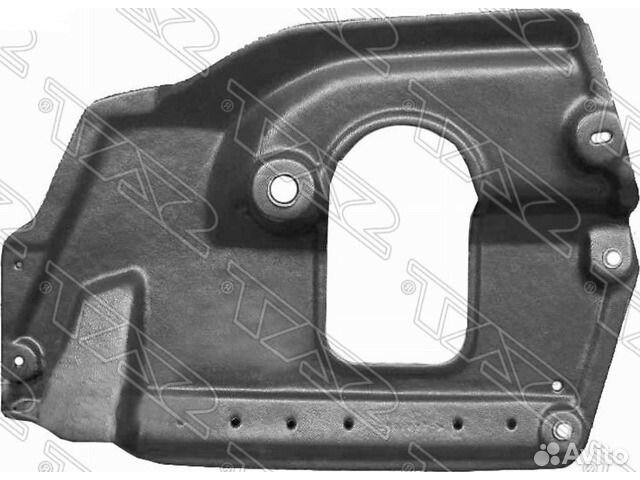 Защита двигателя левая Land Cruiser