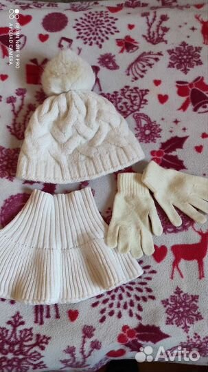 Комплект шапка, шарф