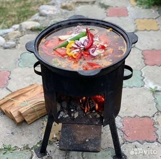 Казан чугунный 10 литров