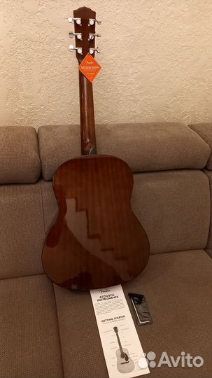 Акустическая гитара fender fa-15 steel 3/4