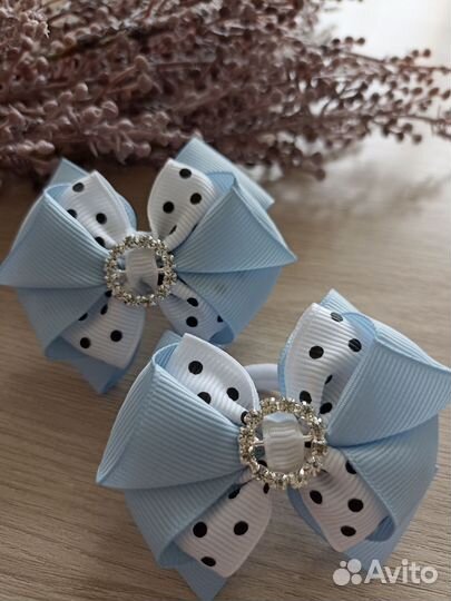 Бантики для волос, ручная работа