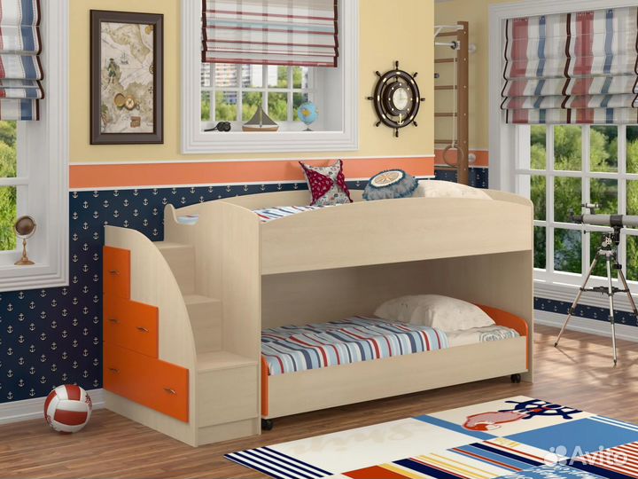 Детская кровать двухъярусная