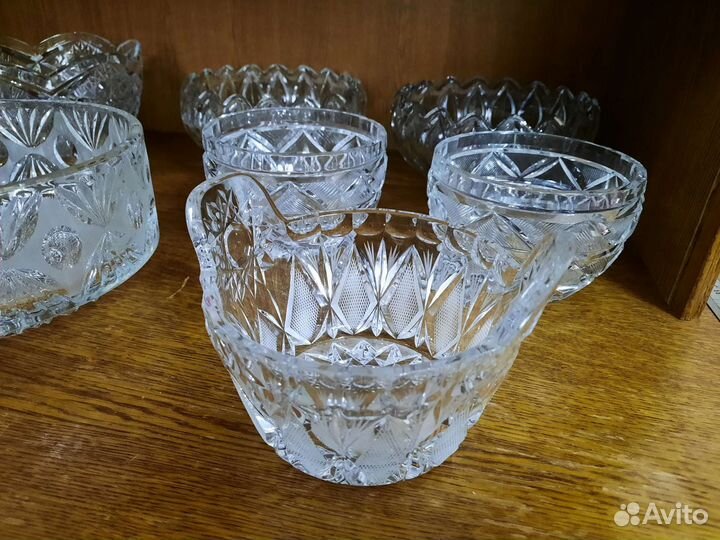 Хрусталь СССР вазы и конфетницы