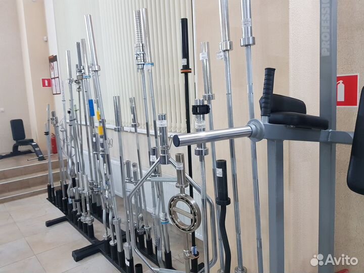 Гриф прямой barbell MB-BarM30-1800B