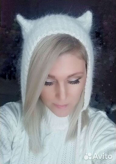 Котошапка чепчик ручной работы