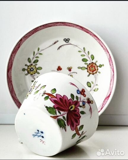 Чайная пара Meissen, Marcolini period 1774-1813