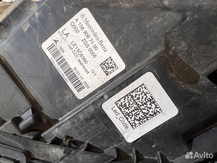 Фара gla рестайлинг левая правая передняя