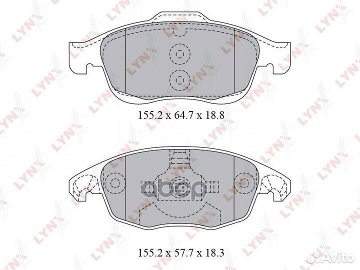 Колодки тормозные дисковые перед LCV BD2223