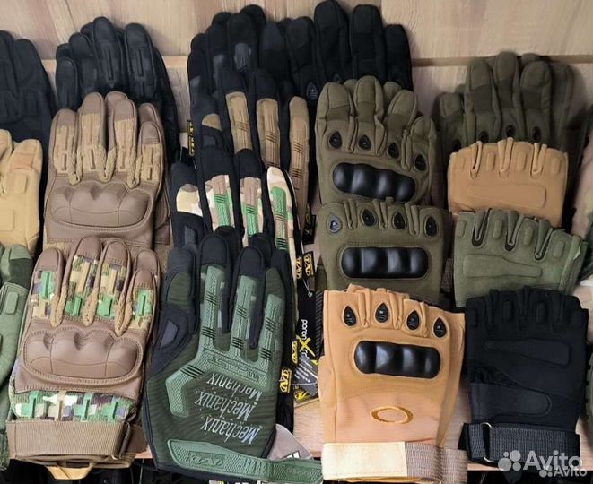 Перчатки тактические защитные палые и беспалые