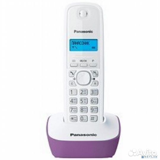 Panasonic KX-TG1611RUF (сиреневый) аон, Caller ID,12 мелодий звонка,подсветка дисплея,поиск трубки