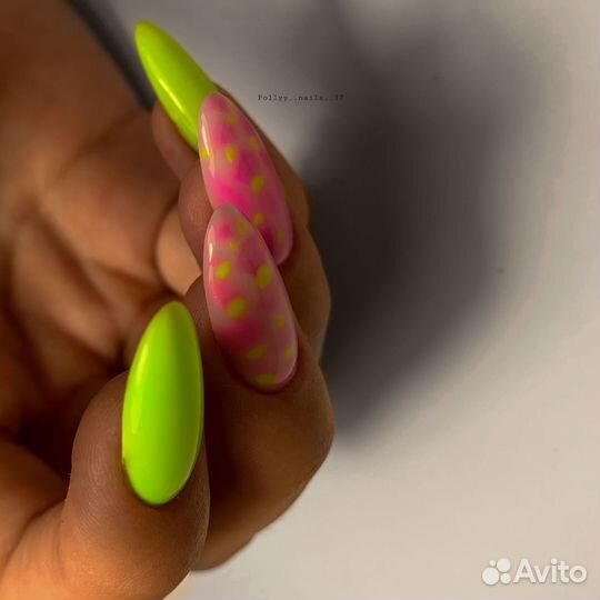 Наращивание ногтей, гель лак