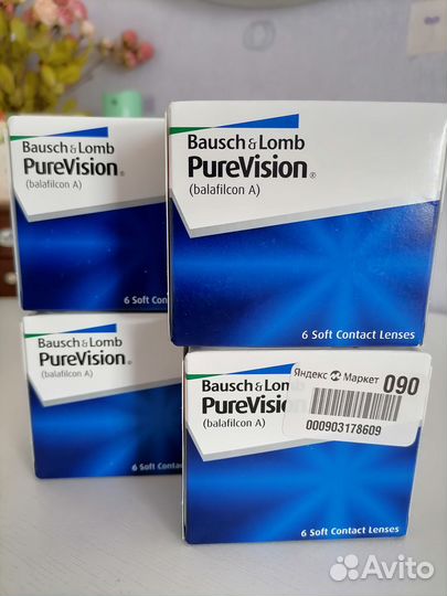 Линзы контактные Pure Vision D - 2.25, R 8.6