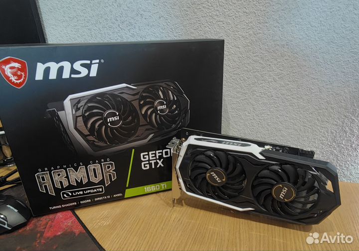 Видеокарта gtx 1660 super, ti Msi, Asus
