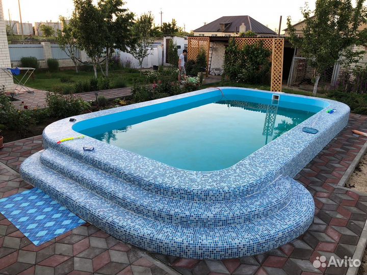 Бассейн 3х4х1,5 для дачи