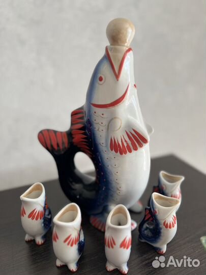 Сервиз рыбы СССР