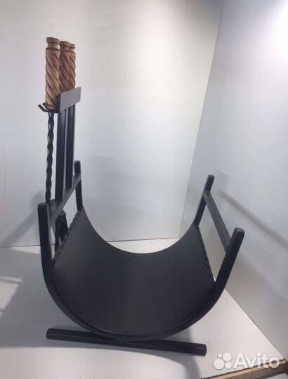 Дровница для камина,бани,печи с печным набором