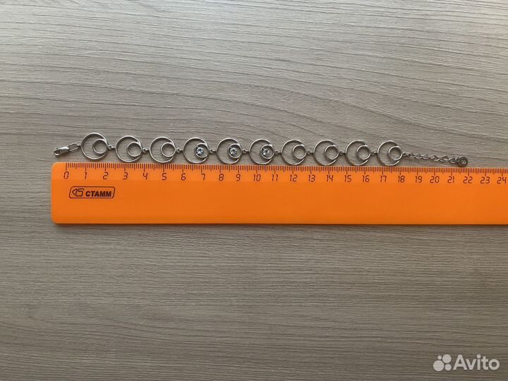 Браслет и брошь из серебра