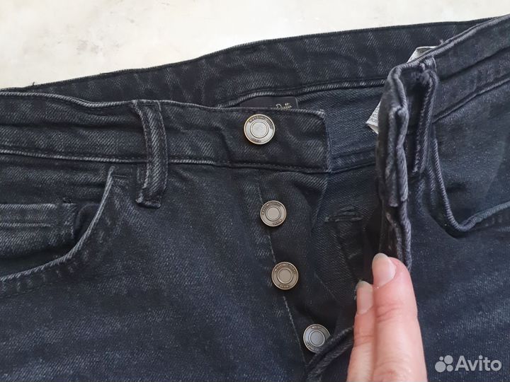 Джинсы чёрные massimo dutti 36