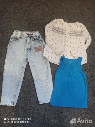 Вещи для девочки 104 пакетом