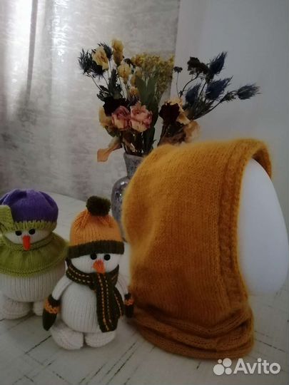 Шапка женская вязаная ручная работа