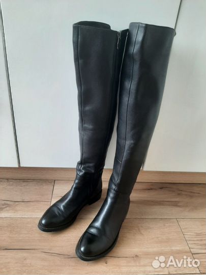 Сапоги ботфорты зимние