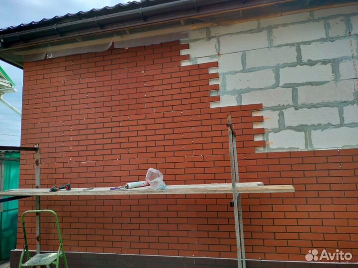 Гибкий кирпич на пенополистироле