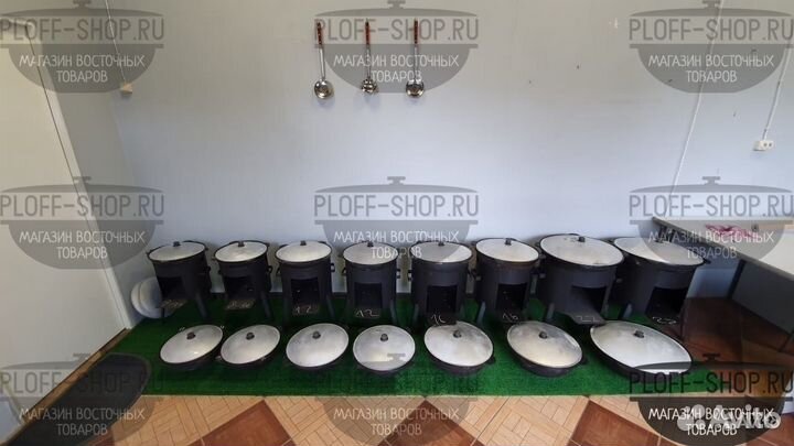 Чугунные казаны из Узбекистана с клеймом полумесяц