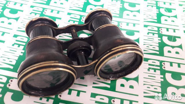 Бинокль lemaire fabt франция латунь+кожа