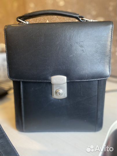 Барсетка кожаная мужская новая