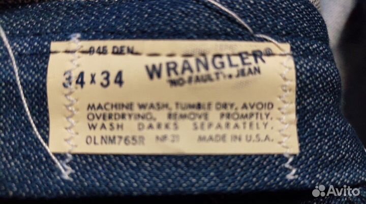 Джинсы wrangler USA р.34/34