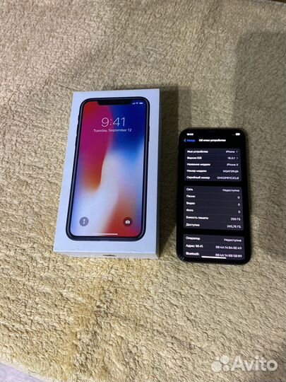 iPhone X, 256 ГБ