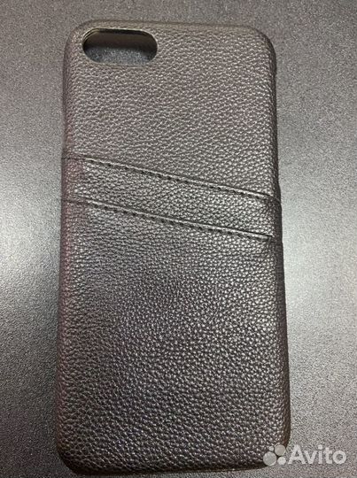 Чехол на iPhone 7 (для карт-визитница) кожзам