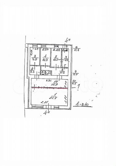Торговое помещение, 100.7 м²