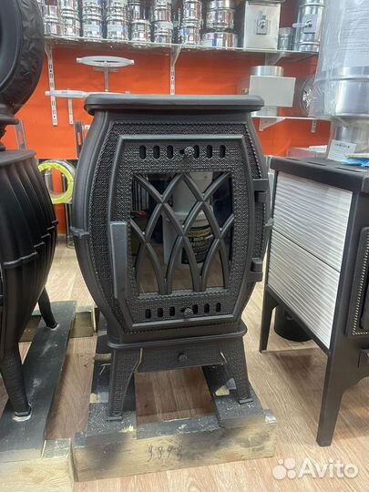 Печь-камин бахта с плитой Чугунная печь на 180м3