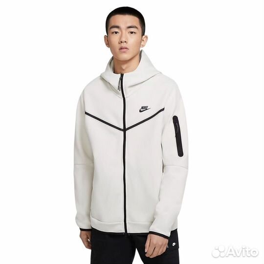 Кофта Nike Tech Fleece белая