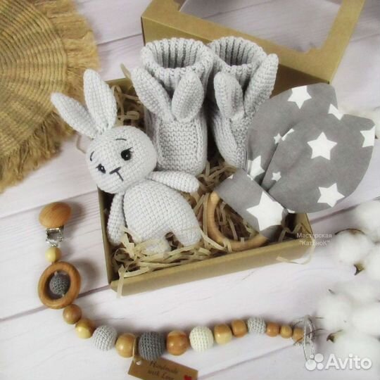 Грызунки. Погремушки. Подарочные боксы для малышей