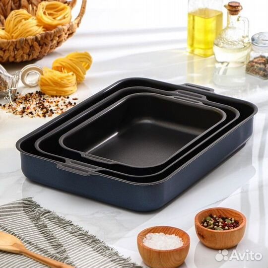 Набор противней «Лазоньера», 3 предмета: 1925 см