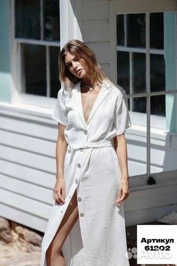 Платье миди летнее