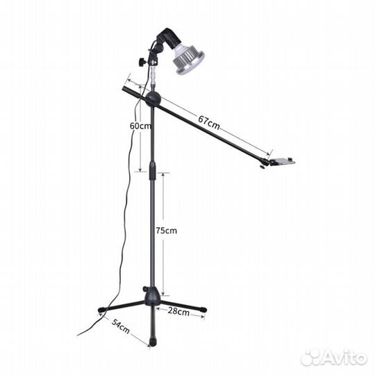 Стойка-журавль dofa для крепления телефона с пульт