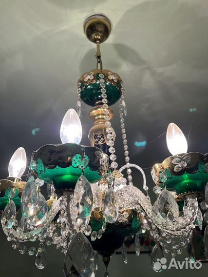 Люстра богемское стекло