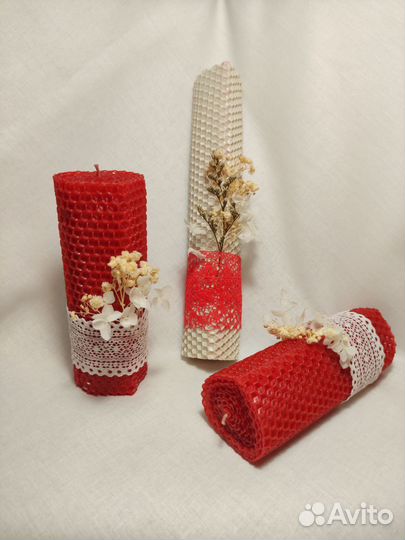 Набор свечей из вощины