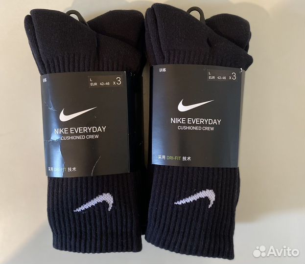 Оригинальные носки nike Черные