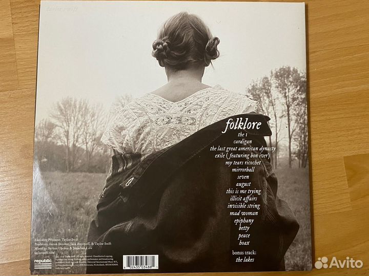 Виниловая пластинка Taylor Swift - folklore