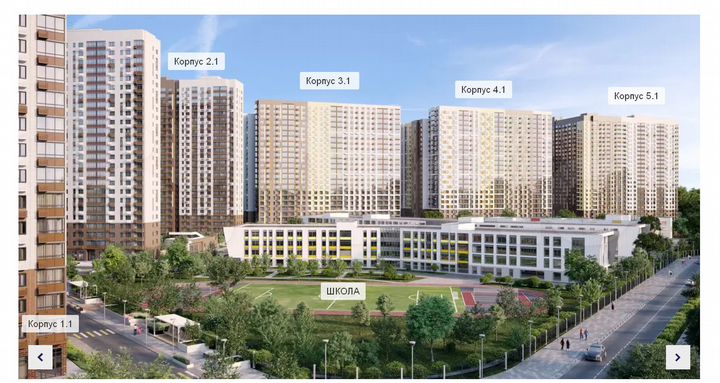 2-к. квартира, 59 м², 3/25 эт.