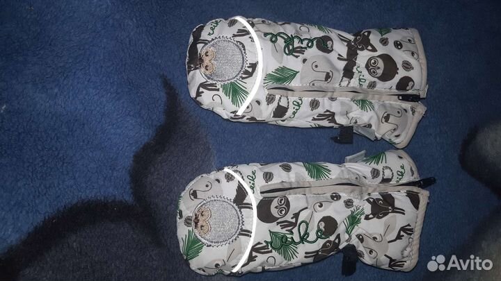 Варежки +пинетки теплые